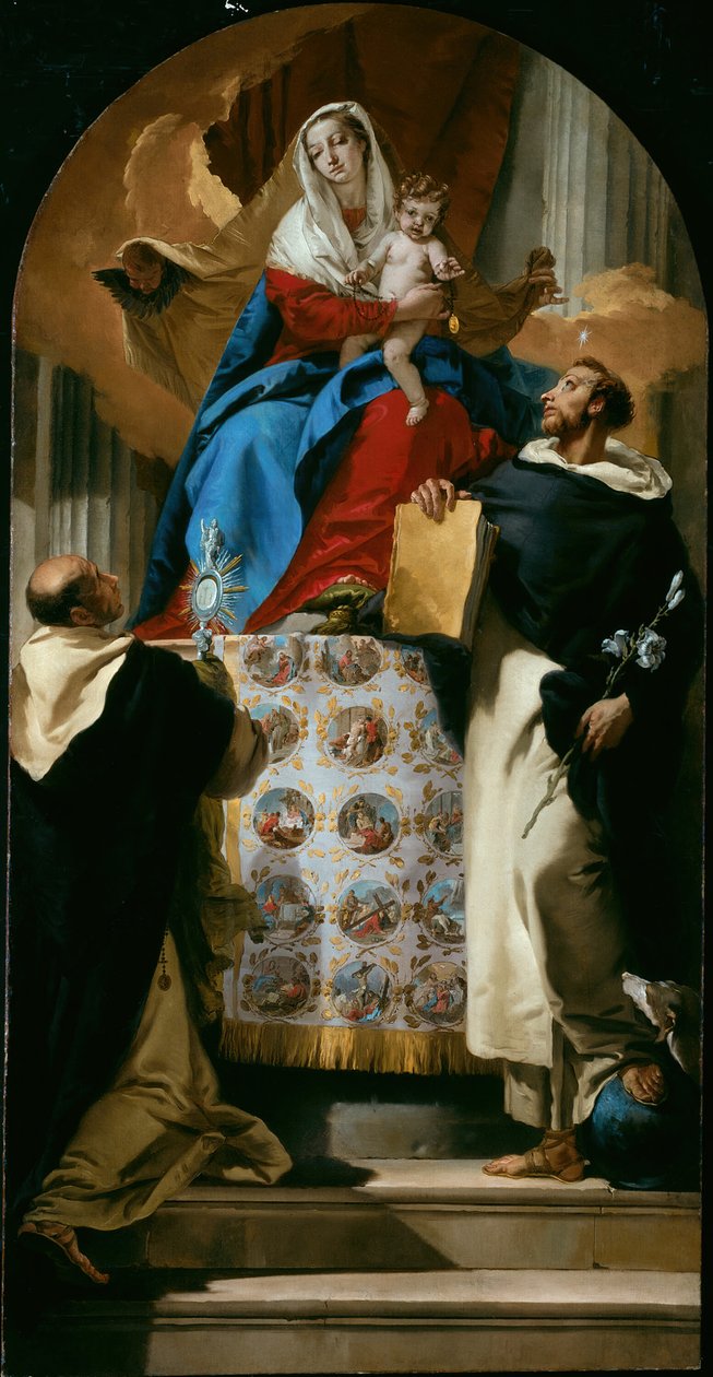 Dziewica z Dzieciątkiem ze świętymi Dominikiem i Hiacyntem, 173035. autorstwa Giovanni Battista Tiepolo