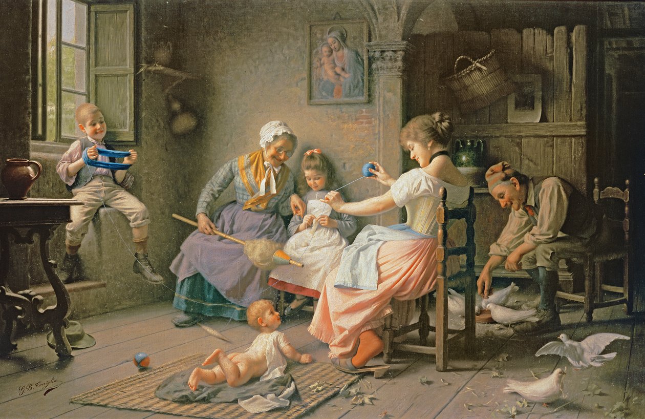 Pomoc matce autorstwa Giovanni Battista Torriglia