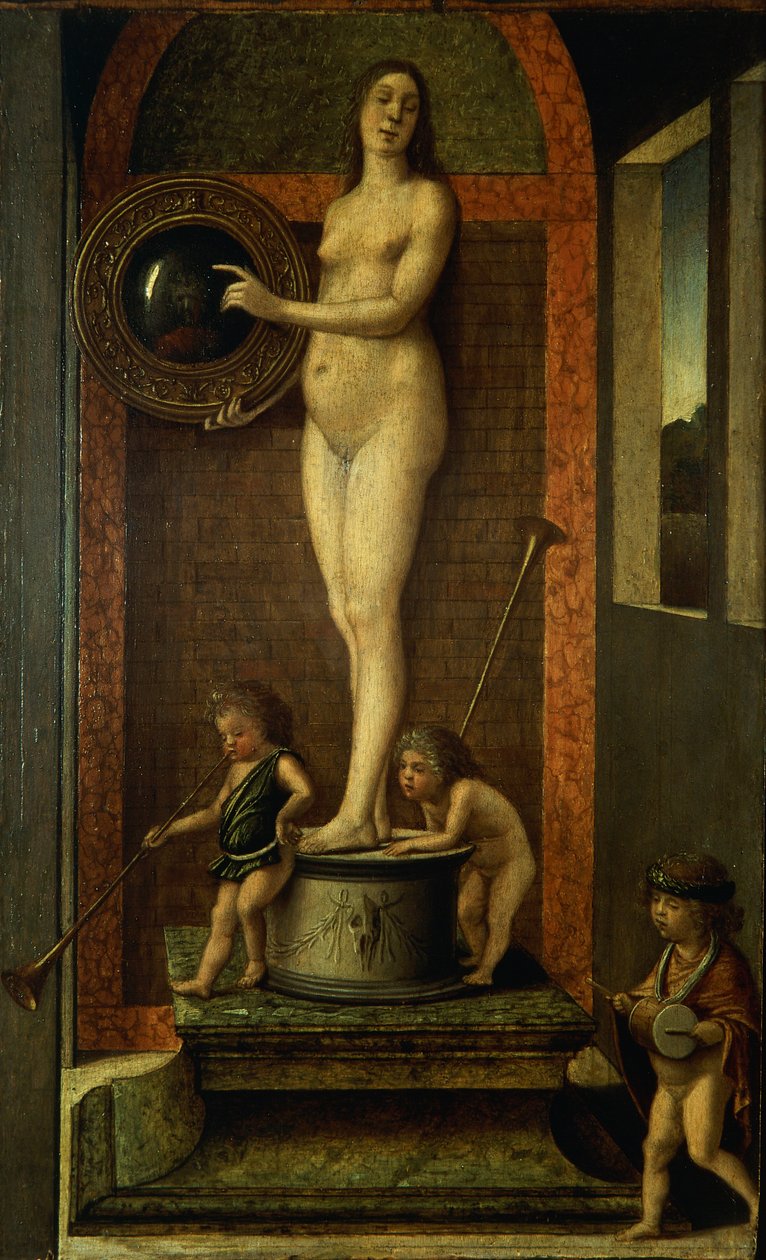 Alegoria Roztropności, ok. 1490, Giovanni Bellini (1431-36 - 1516), olej na desce, 32x22 cm autorstwa Giovanni Bellini