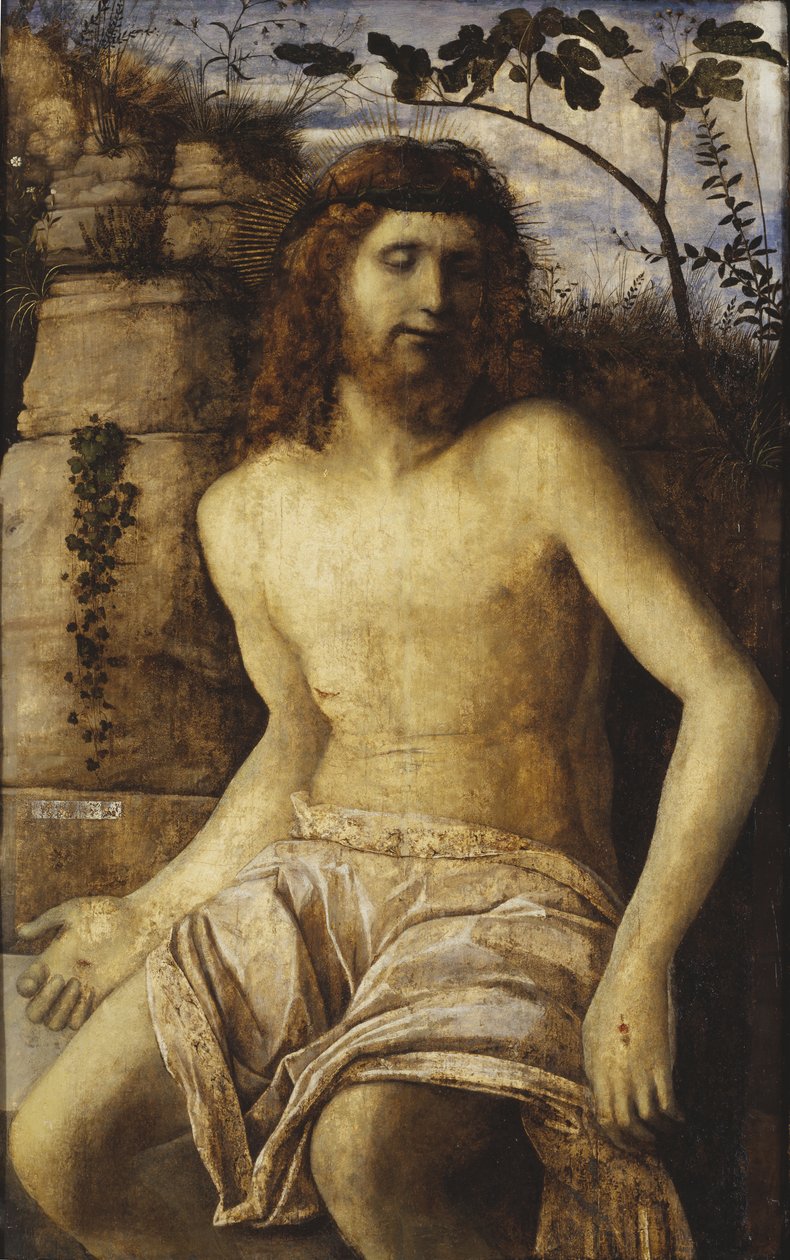Chrystus ukoronowany cierniem, ok. 1500 autorstwa Giovanni Bellini