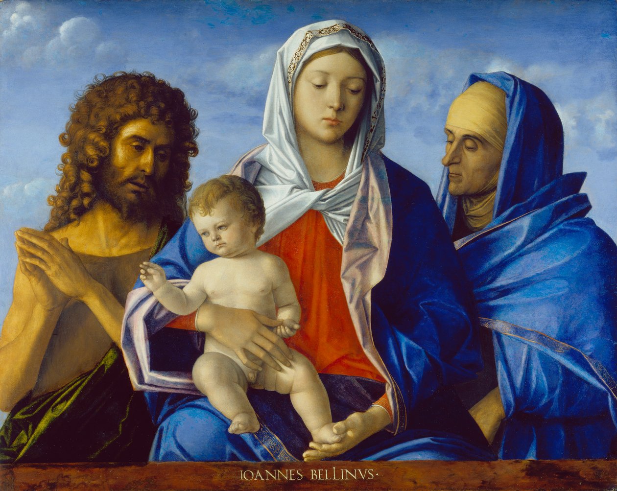 Madonna z Dzieciątkiem i świętymi Janem Chrzcicielem i Elżbietą autorstwa Giovanni Bellini