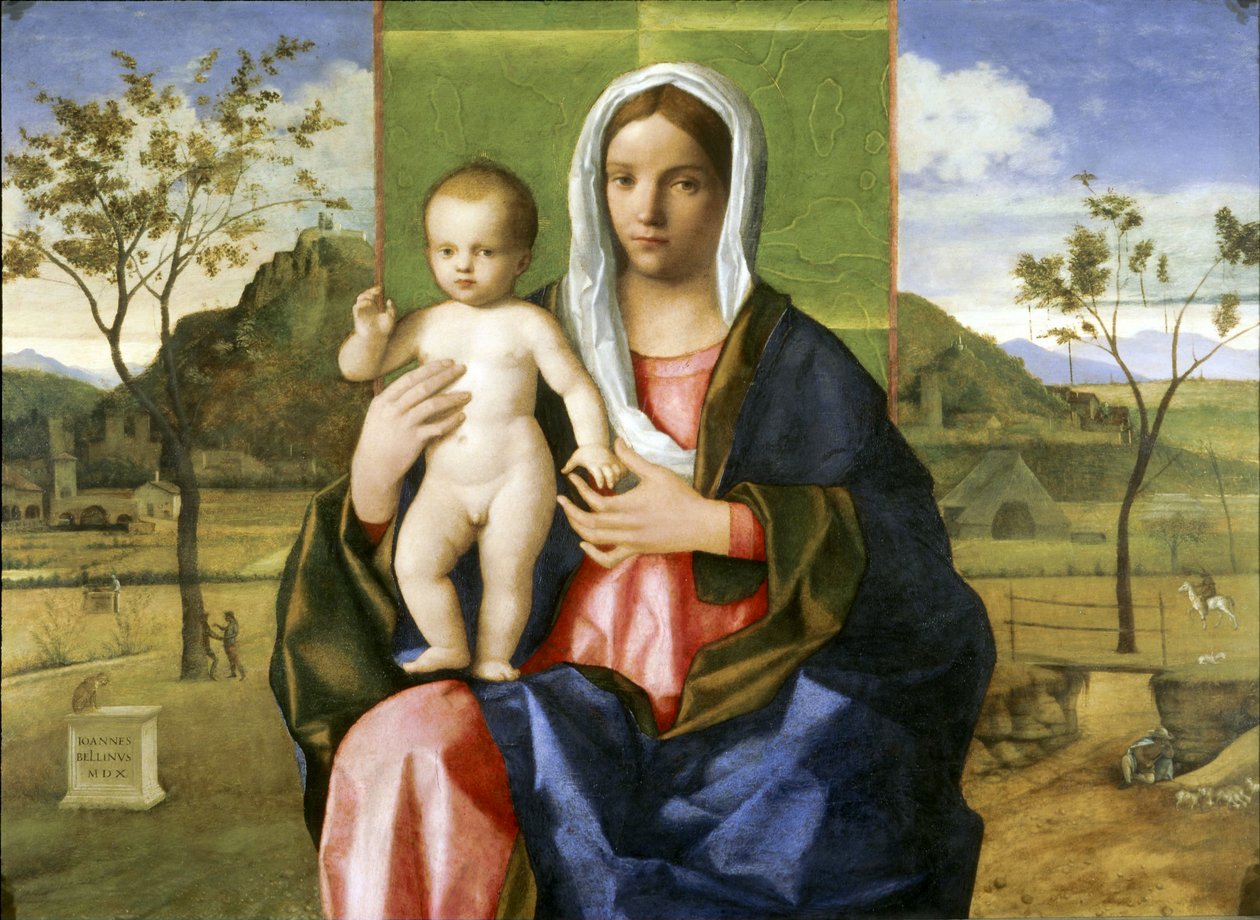 Błogosławieństwo Madonny z Dzieciątkiem autorstwa Giovanni Bellini