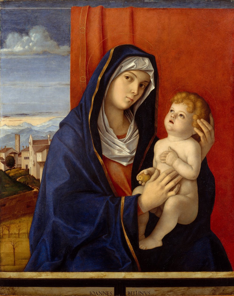 Madonna z Dzieciątkiem, ok. 1485 (olej na drewnie) autorstwa Giovanni Bellini