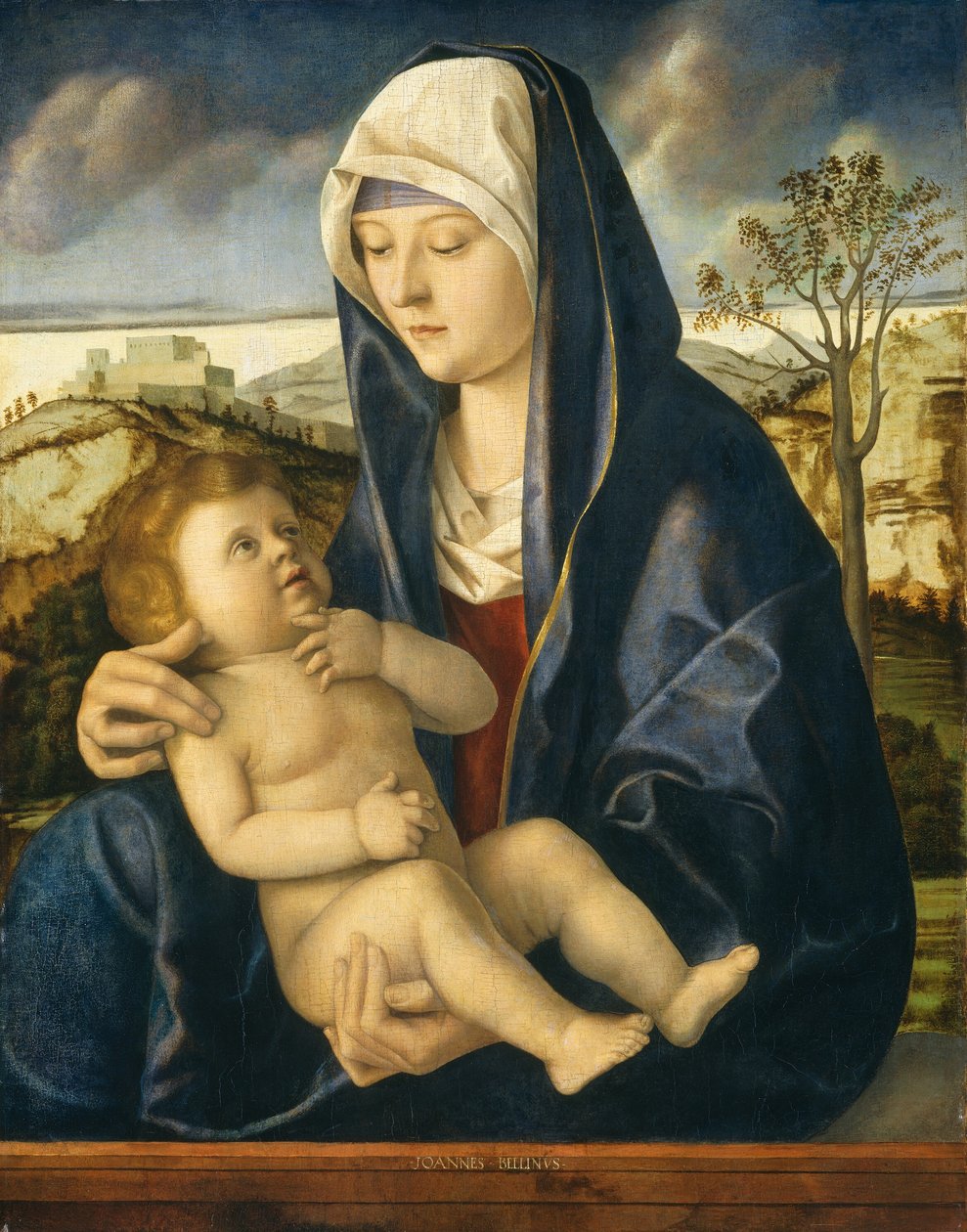 Madonna z Dzieciątkiem w pejzażu, c. 14901500. autorstwa Giovanni Bellini