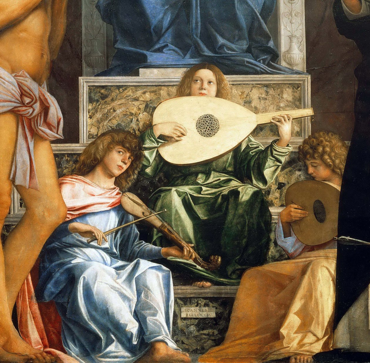 Ołtarz San Giobbe. Szczegół, ok. 1487 r. autorstwa Giovanni Bellini
