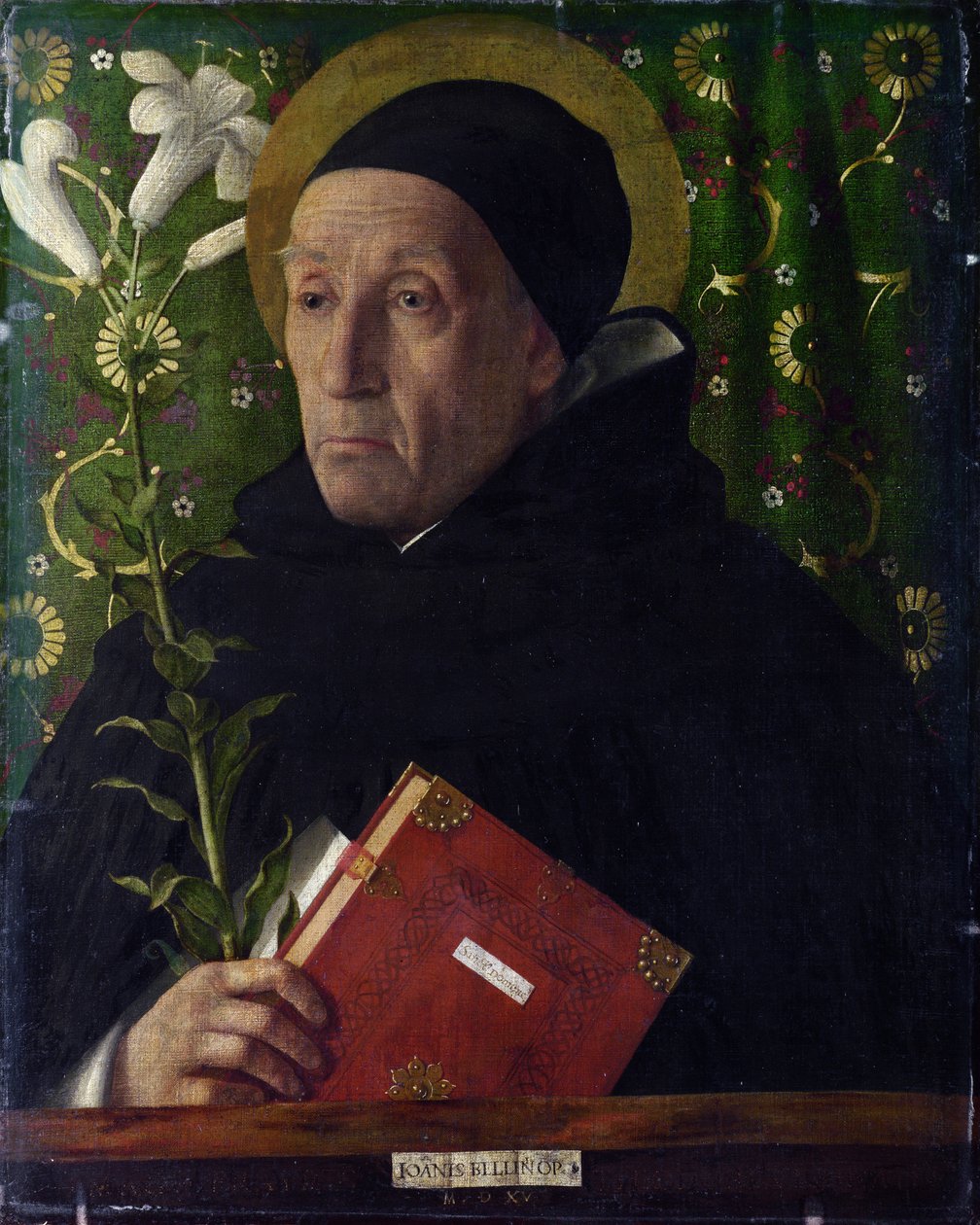 Portret Fra Teodoro z Urbino jako św. Dominika autorstwa Giovanni Bellini