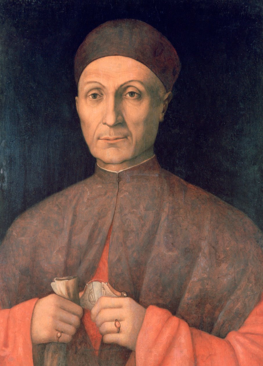 Portret uczonego, ok. 1450-1507 autorstwa Giovanni Bellini