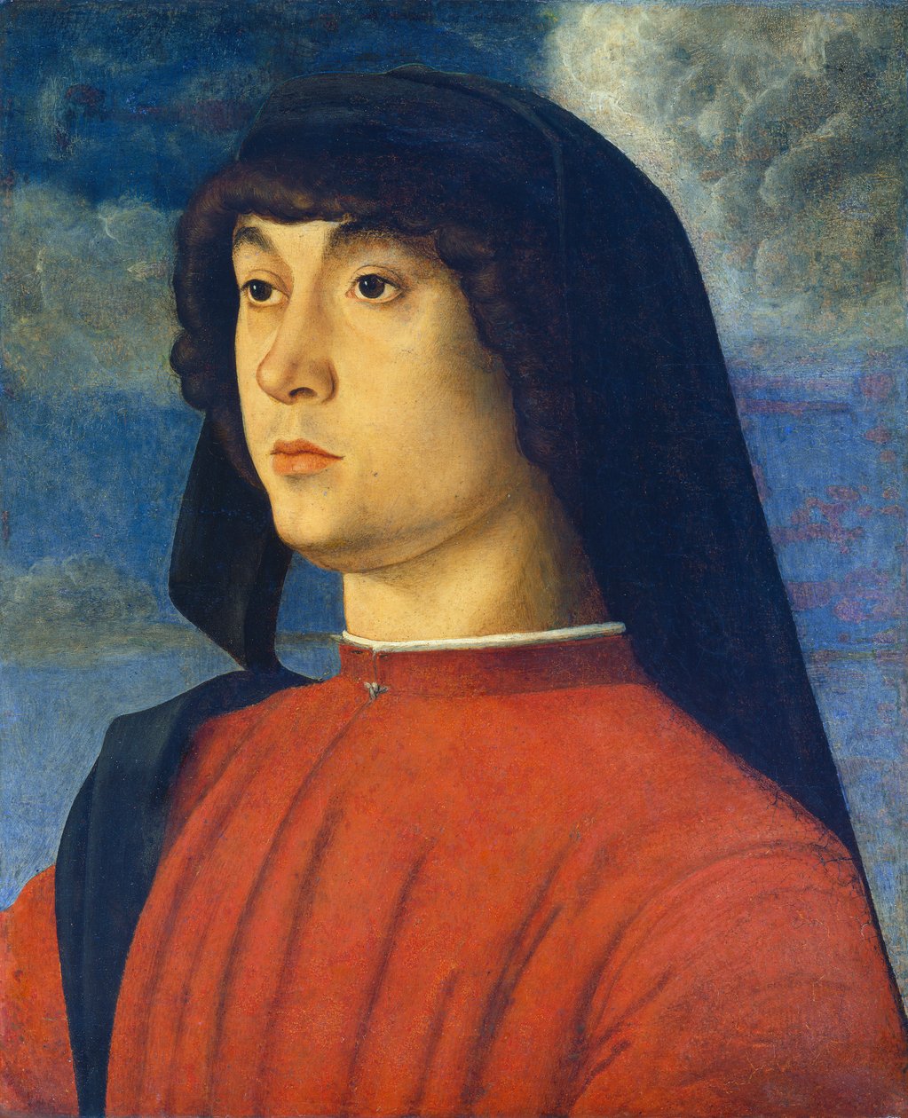 Portret młodego mężczyzny w czerwieni autorstwa Giovanni Bellini
