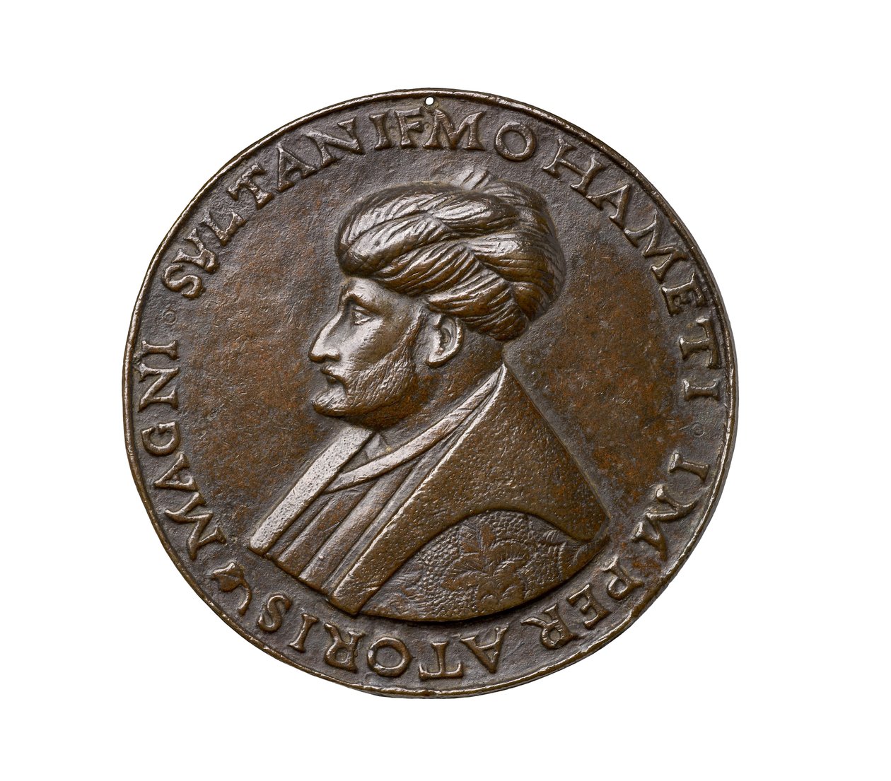 Medal renesansowy z Florencji, ok. 1480 (stop na bazie miedzi) autorstwa Giovanni Bellini