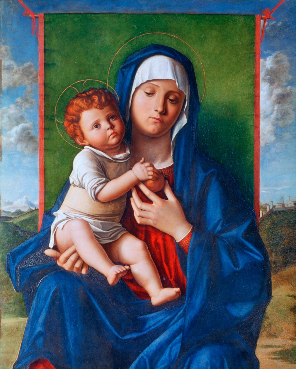 Dziewica z Dzieciątkiem, c1480-1490 autorstwa Giovanni Bellini
