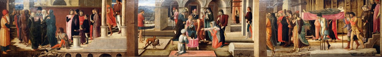 Trzy opowieści o Drusianie i św. Janie Ewangeliście autorstwa Giovanni Bellini