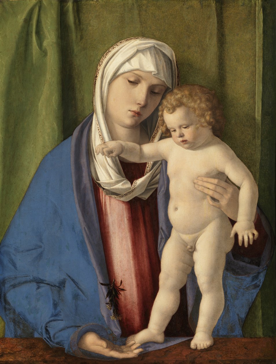 Dziewica z Dzieciątkiem, ok. 1488-90 (olej na desce) autorstwa Giovanni Bellini