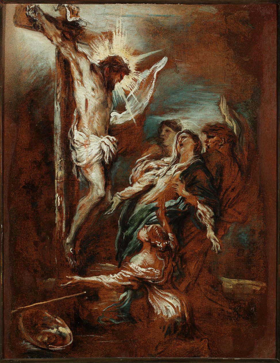 Ukrzyżowanie Obraz Giovanniego Benedetto Castiglione dit il Grechetto (1610-1665) Geny z XVII wieku Nowe muzea uliczne autorstwa Giovanni Benedetto Castiglione