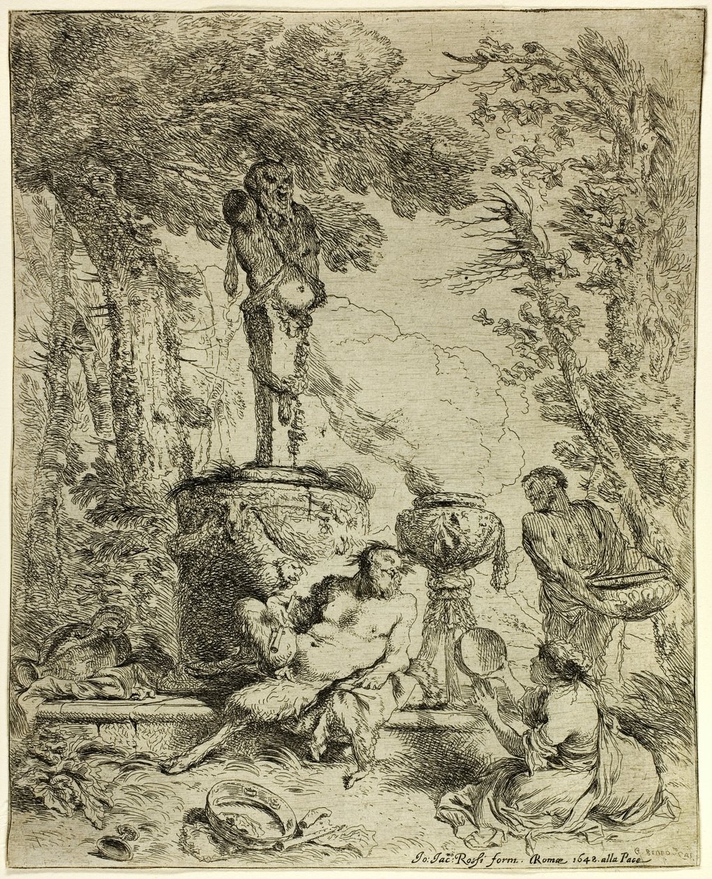 Święto Pan autorstwa Giovanni Benedetto Castiglione
