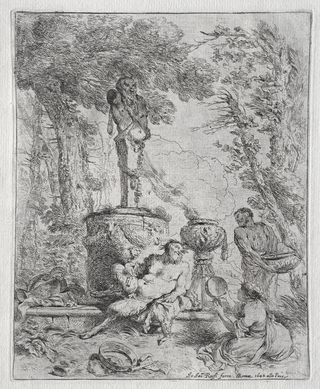 Święto Pan autorstwa Giovanni Benedetto Castiglione