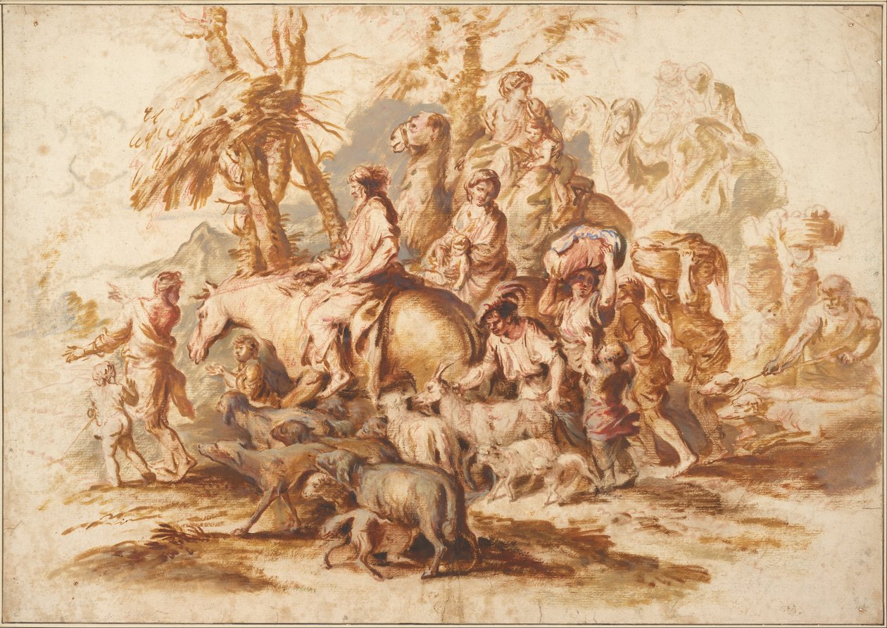 Powrót Jakuba autorstwa Giovanni Benedetto Castiglione