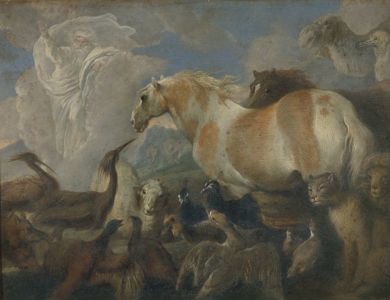 Stworzenie, połowa XVII wieku. autorstwa Giovanni Benedetto Castiglione