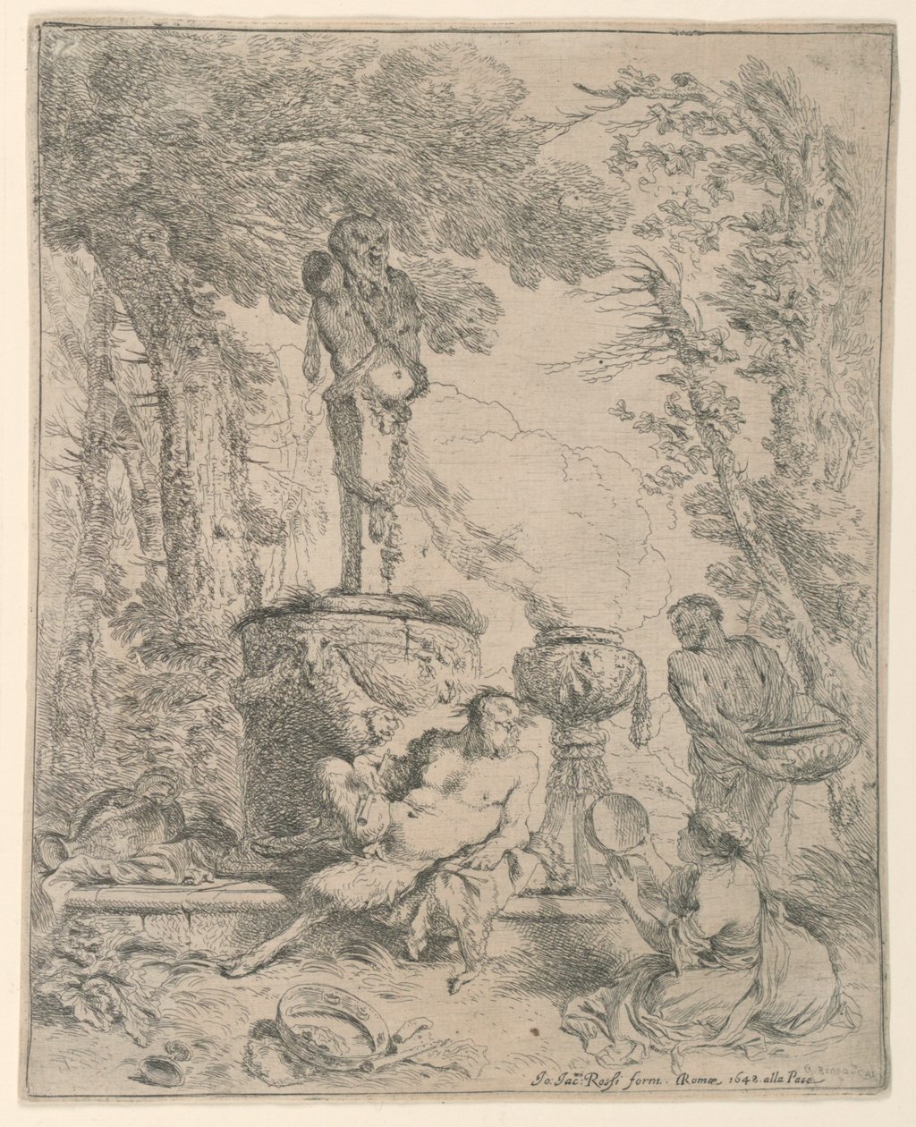 Święto Pan autorstwa Giovanni Benedetto Castiglione