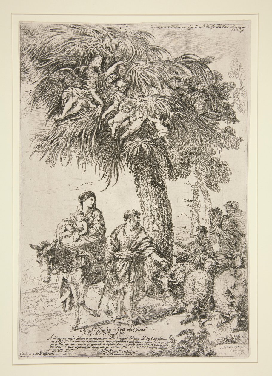 Ucieczka do Egiptu autorstwa Giovanni Benedetto Castiglione