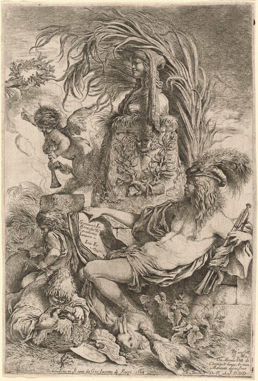 Geniusz Castiglione autorstwa Giovanni Benedetto Castiglione
