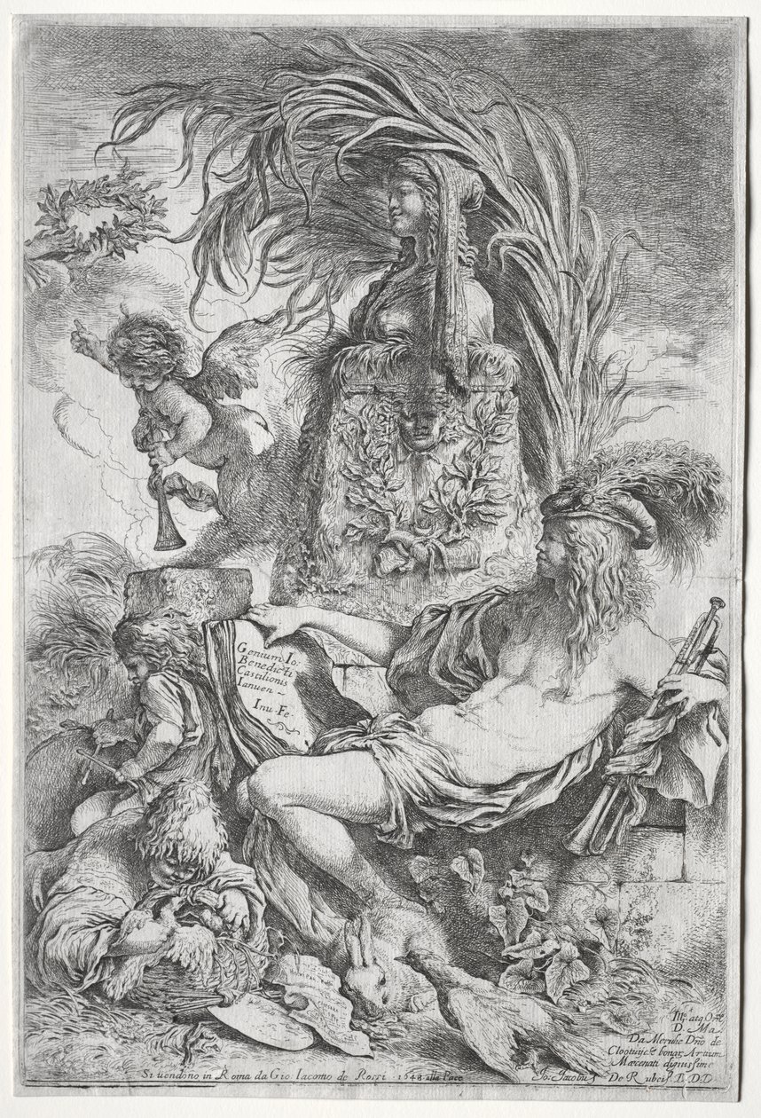 Geniusz Castiglione autorstwa Giovanni Benedetto Castiglione