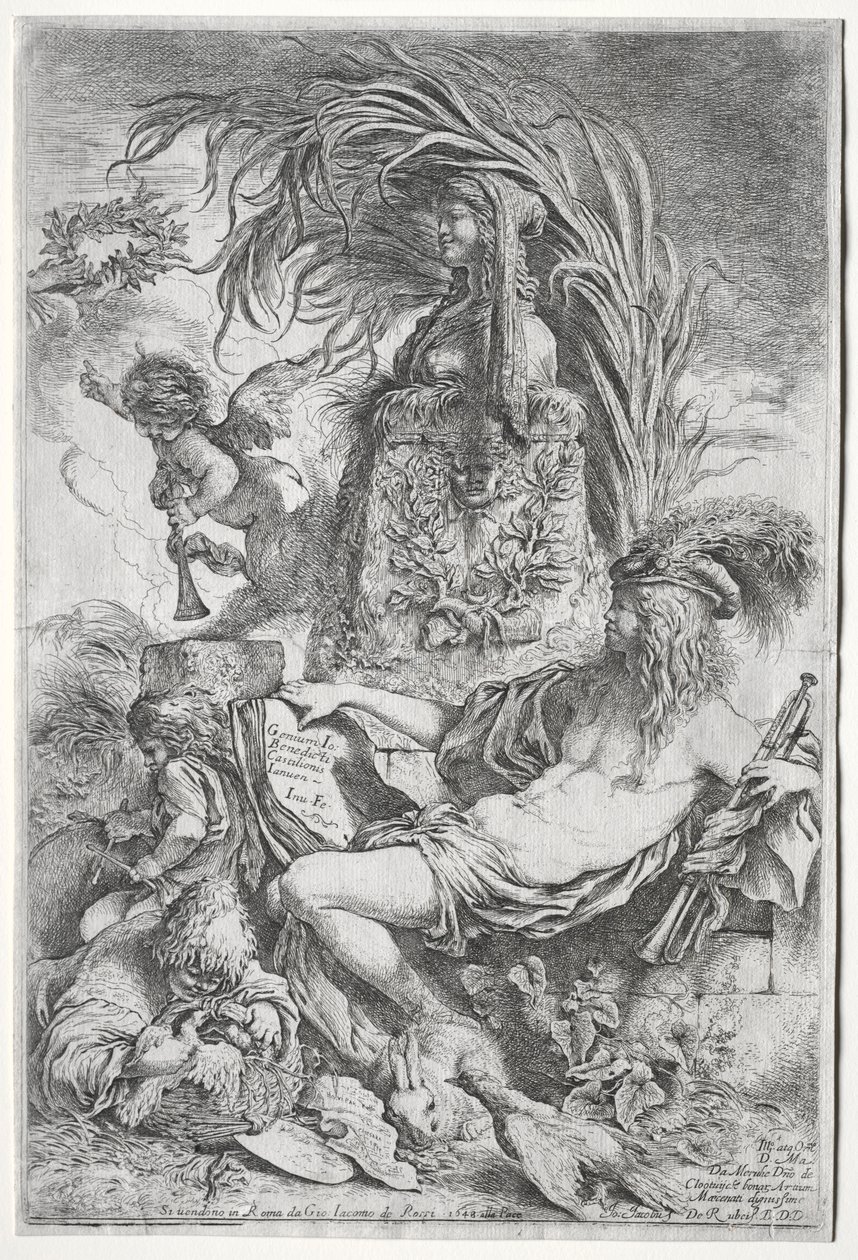 Geniusz Castiglione, 1648. autorstwa Giovanni Benedetto Castiglione