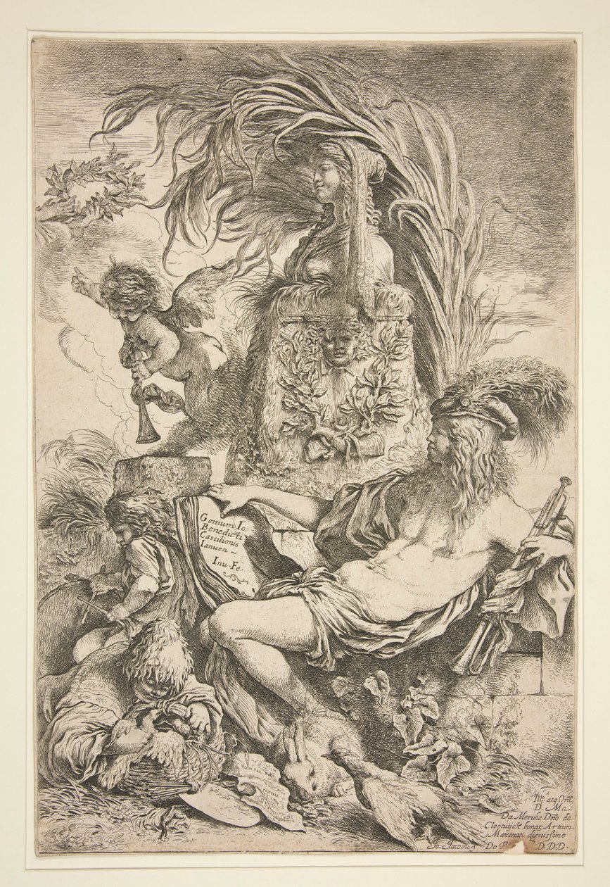 Geniusz G.B. Castiglione autorstwa Giovanni Benedetto Castiglione