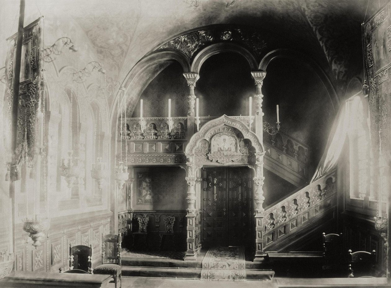 Kaplica domowa przy pałacu Stroganowa w Petersburgu, po 1879 r. autorstwa Giovanni Bianchi