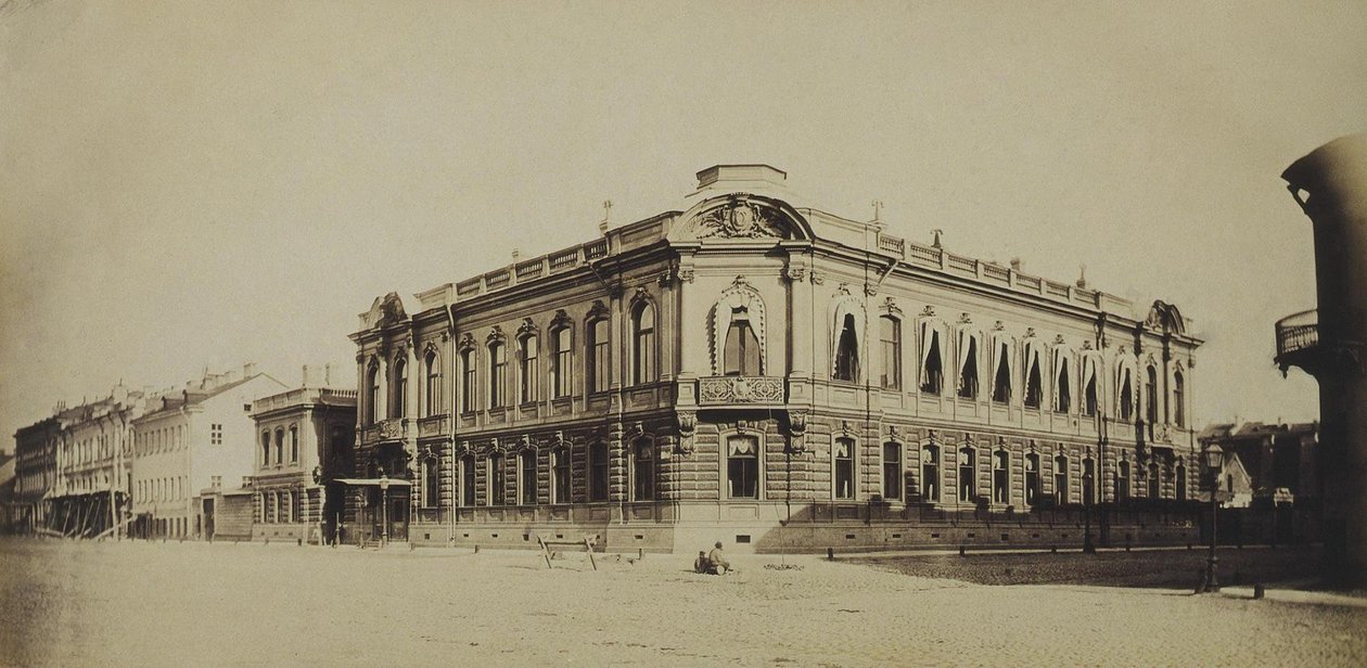 Pałac Stroganowa w Sankt Petersburgu, lata 60. XIX wieku autorstwa Giovanni Bianchi