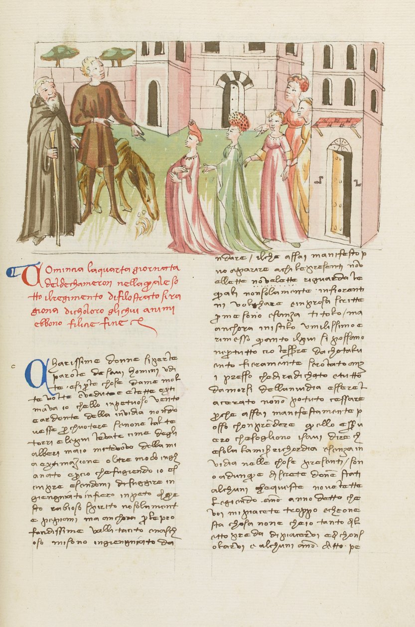 Dekameron, Filippo Balducci i jego syn we Florencji , Dzień czwarty, . autorstwa Giovanni Boccaccio