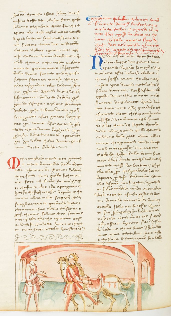 Decameron, La folle journée ; Lambertuccio i mąż Izabeli, Septième journée, opowiadanie 6. autorstwa Giovanni Boccaccio