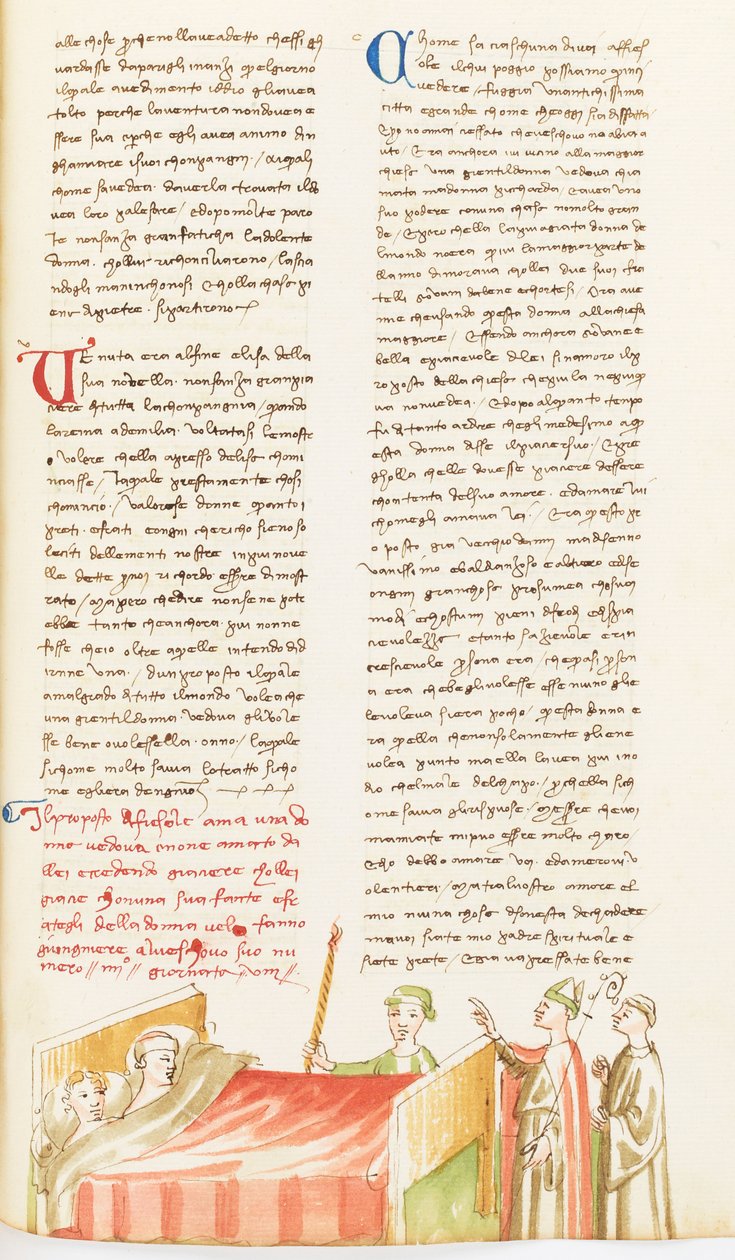 Décaméron, La nuit tous les chats sont gris; Prévôt de Fiesole tancé par son évêque, Huitième journée, nouvelle 4. autorstwa Giovanni Boccaccio