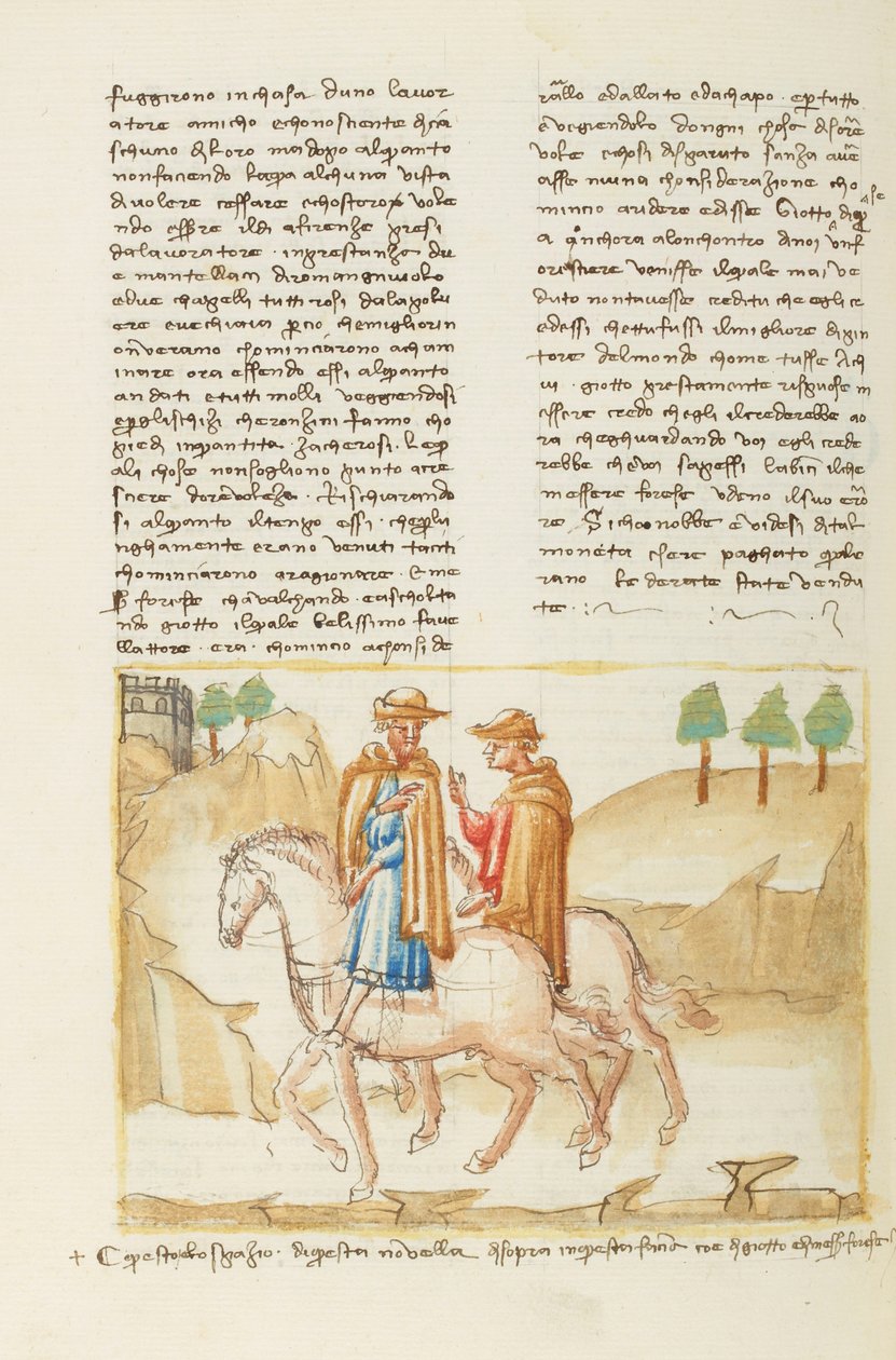 Dekameron, Patelnia szydzi z kotła - Forese da Rabatta i jazda konna Giotta, Szósty dzień, opowiadanie 5. autorstwa Giovanni Boccaccio
