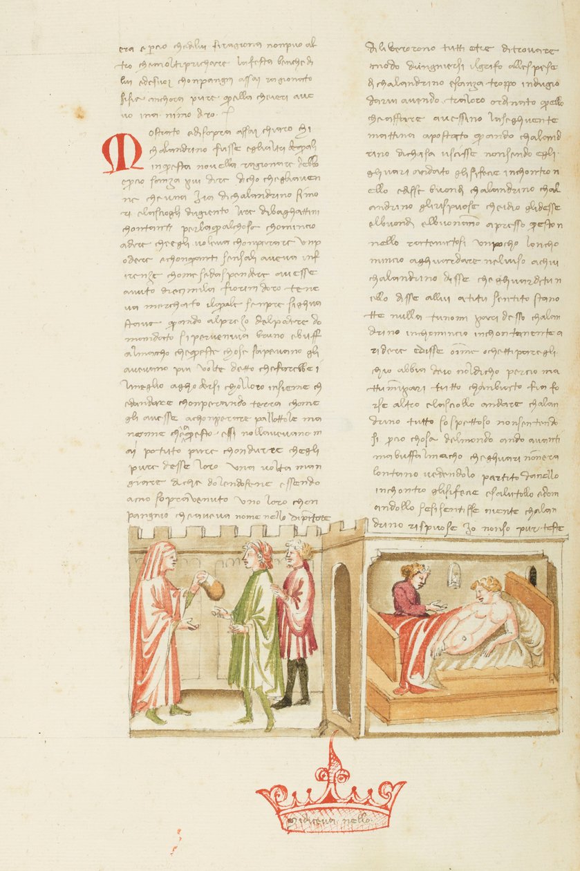 Dekameron, Chory z wyobraźni - Calandrino, Chory z wyobraźni, Dziewiąty dzień, opowiadanie 3 autorstwa Giovanni Boccaccio