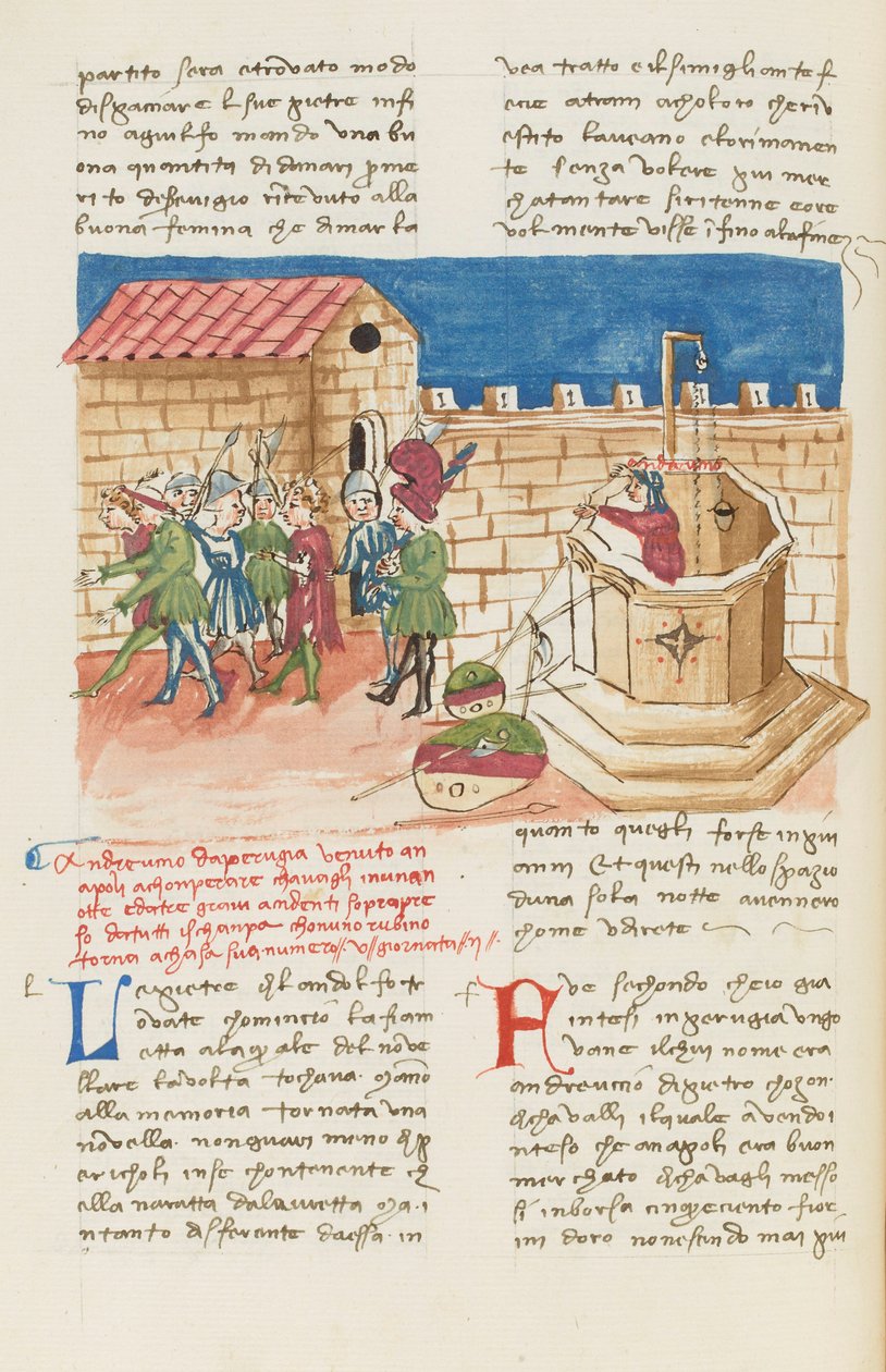 Dekameron, Zapachy Neapolu - Andreuccio di Pietro wychodzący ze studni, Drugi dzień, opowiadanie 5. autorstwa Giovanni Boccaccio