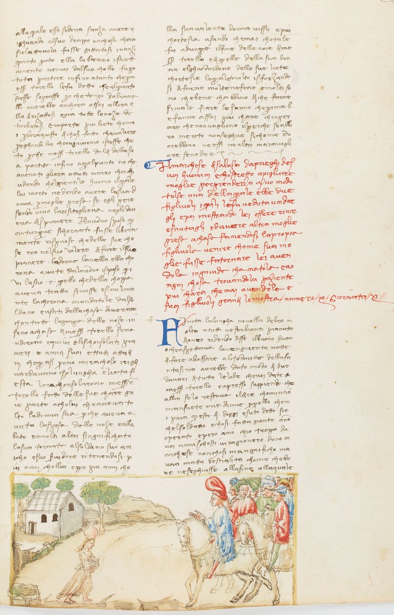 Dekameron, Fizjologia małżeństwa - Gualtieri di Saluzzo aportujący Griseldę, Dziesiąty dzień, opowiadanie 10. autorstwa Giovanni Boccaccio