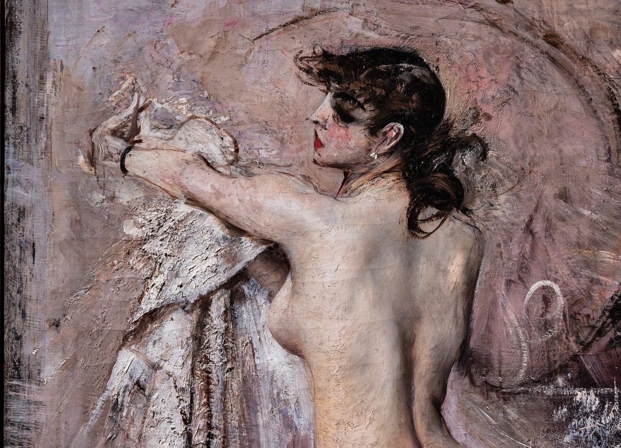 Po kąpieli, detal autorstwa Giovanni Boldini