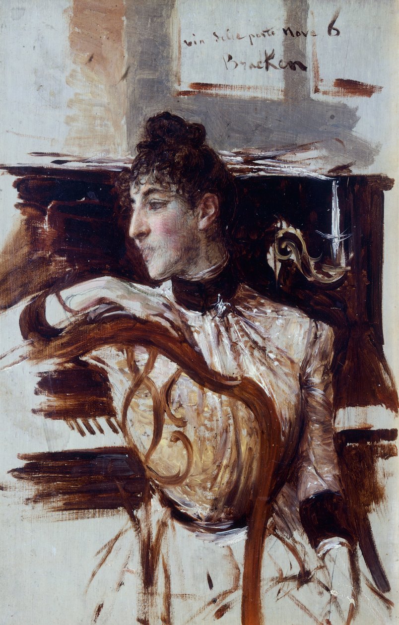 Alaide Banti z profilu autorstwa Giovanniego Boldiniego (1842-1931) autorstwa Giovanni Boldini