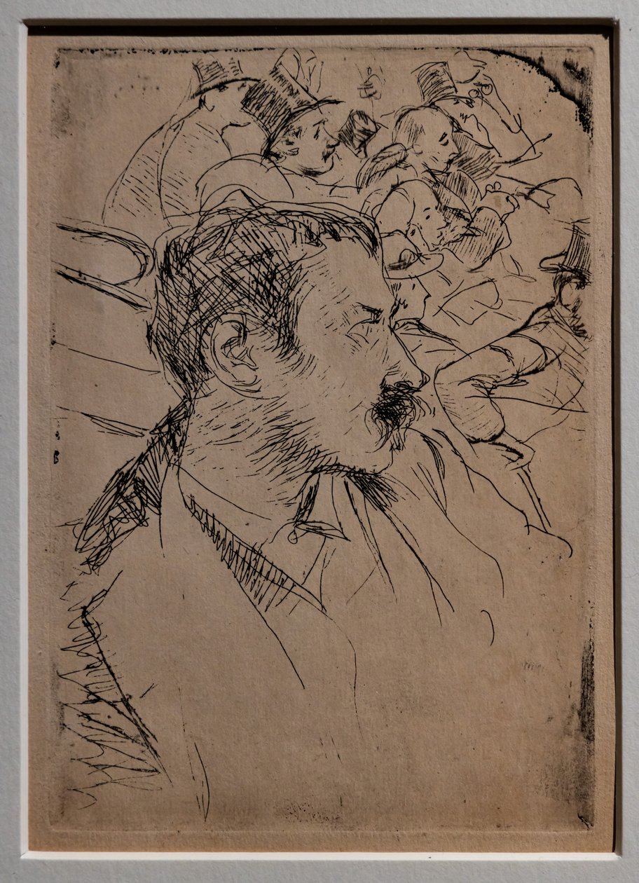 W Operze w Paryżu, ok. 1880 r. (Papier w paski) autorstwa Giovanni Boldini
