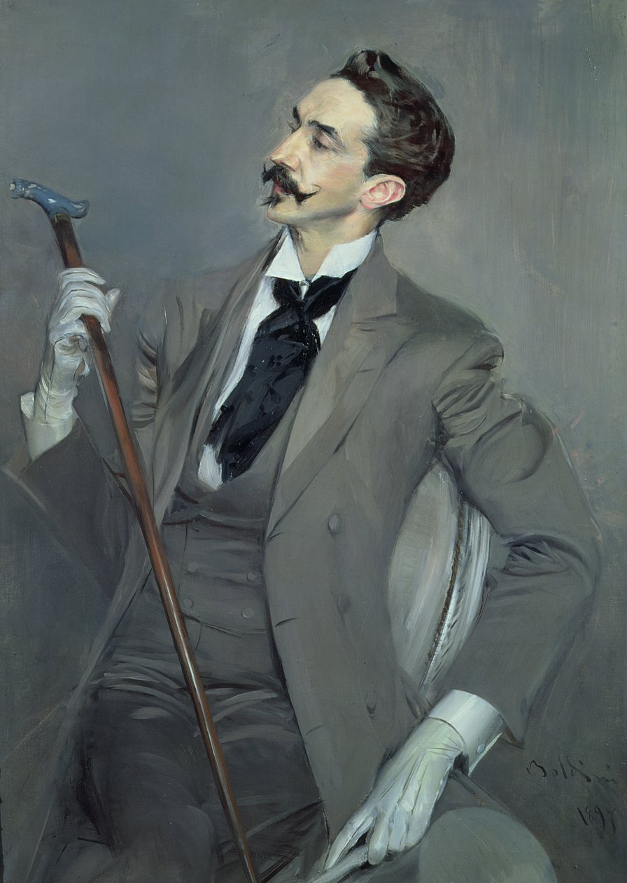 Hrabia Robert de Montesquiou (1855-1921) 1897 (olej na płótnie) autorstwa Giovanni Boldini