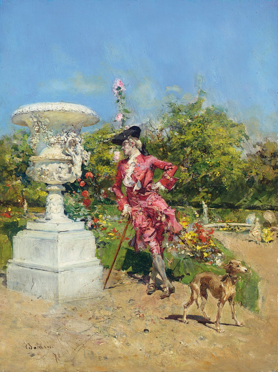 Il Marchesino w Wersalu, 1876 autorstwa Giovanni Boldini