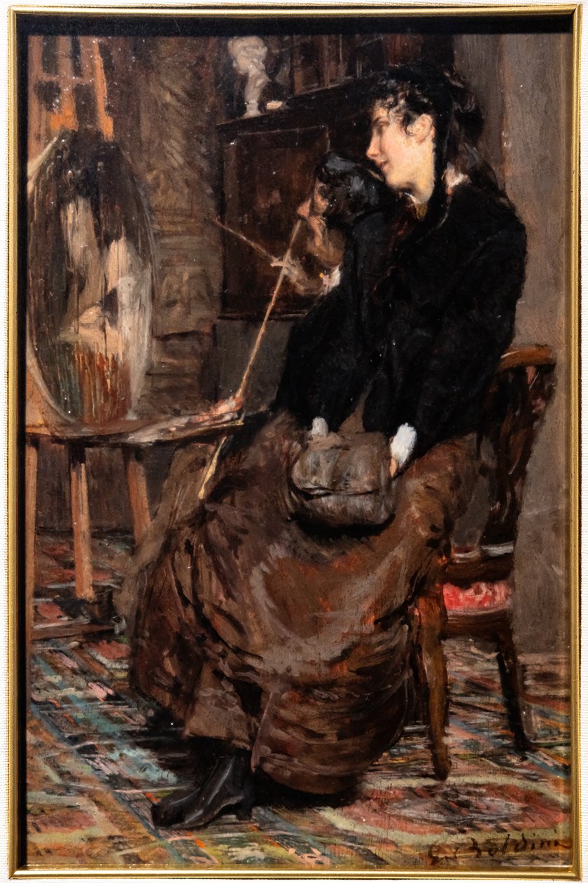 W gabinecie malarza autorstwa Giovanni Boldini