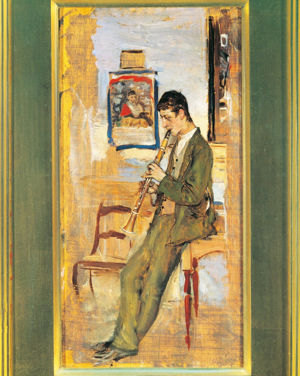 Włochy, Clarino Player autorstwa Giovanni Boldini