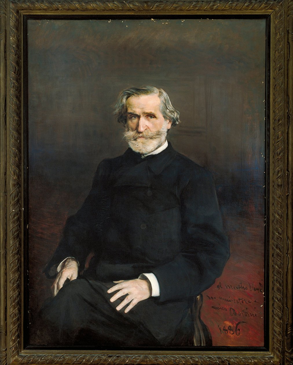 Włochy, Portret włoskiego kompozytora Giuseppe Verdi autorstwa Giovanni Boldini