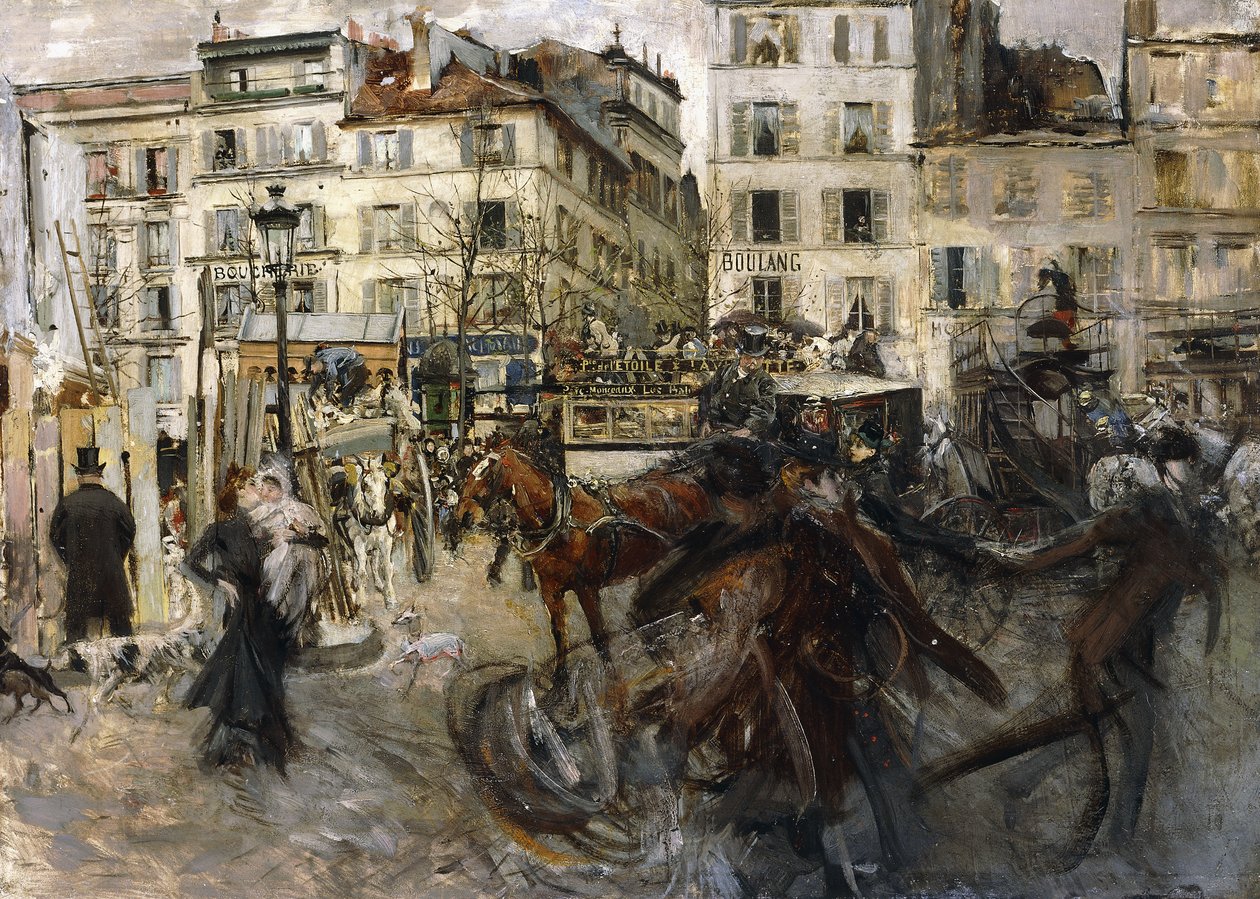Plac Pigalle, 1874 autorstwa Giovanni Boldini