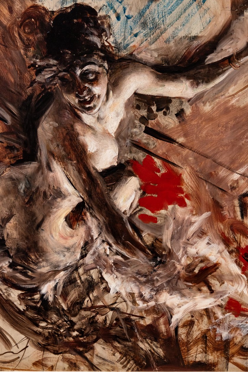 Pani de Joss, szczegóły autorstwa Giovanni Boldini