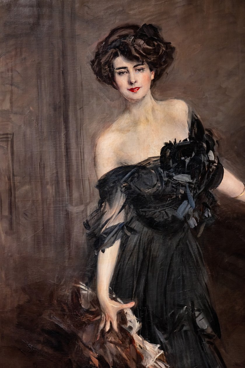 Mademoiselle de Nemidofft, detal autorstwa Giovanni Boldini