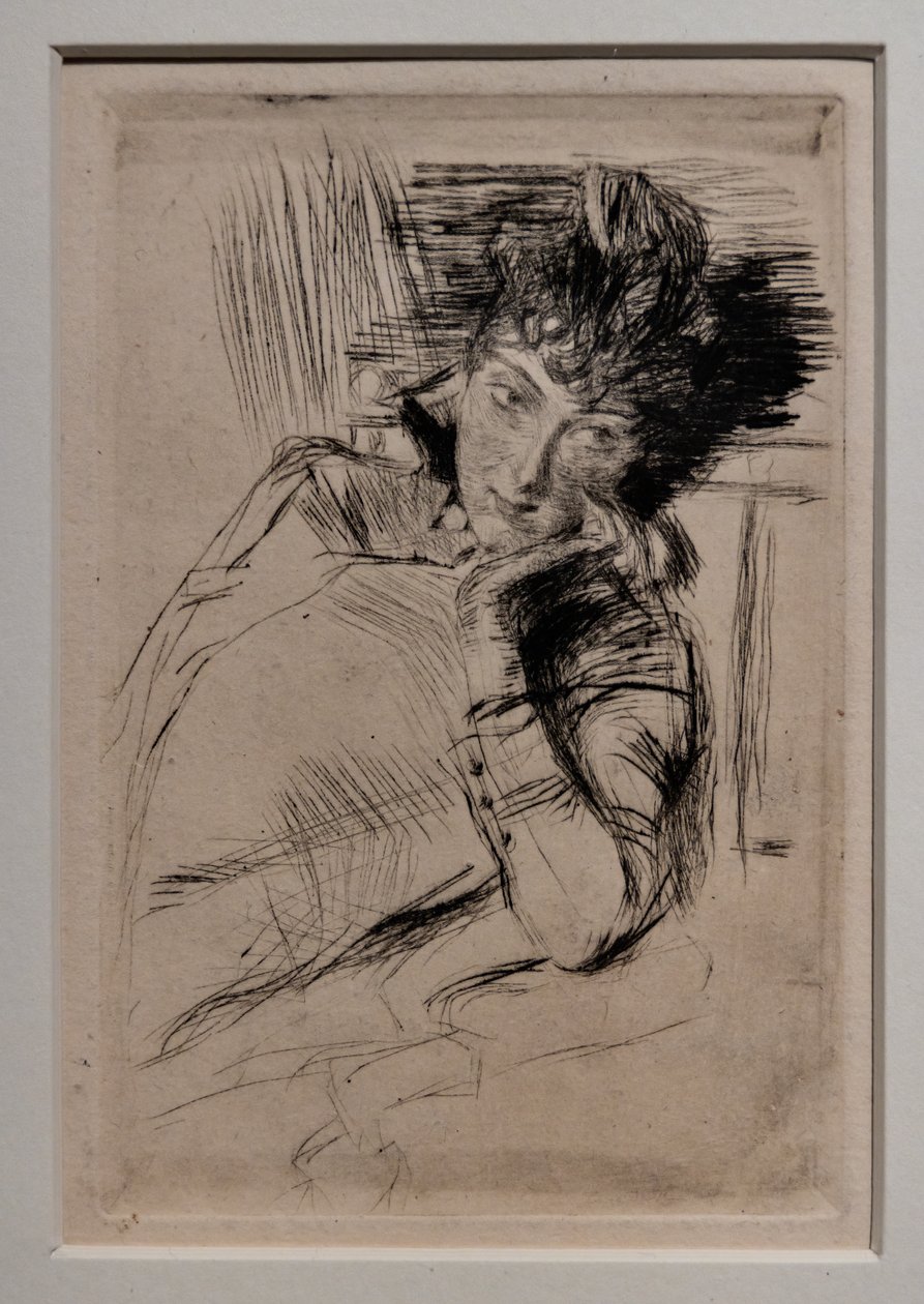 Zamyślona kobieta autorstwa Giovanni Boldini