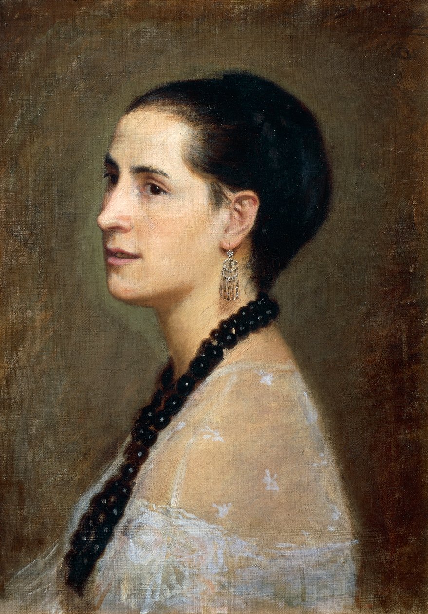 Portret Adelaide Ristori – Giovanni Boldini (1842-1931), olej na płótnie, 55x41 cm autorstwa Giovanni Boldini