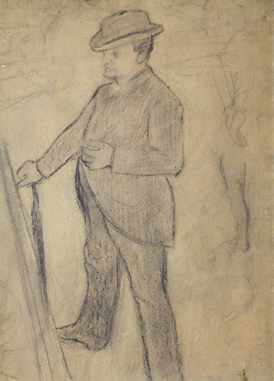 Portret Boldiniego, autorstwa Edgara Degasa (1834-1917), rysunek autorstwa Giovanni Boldini